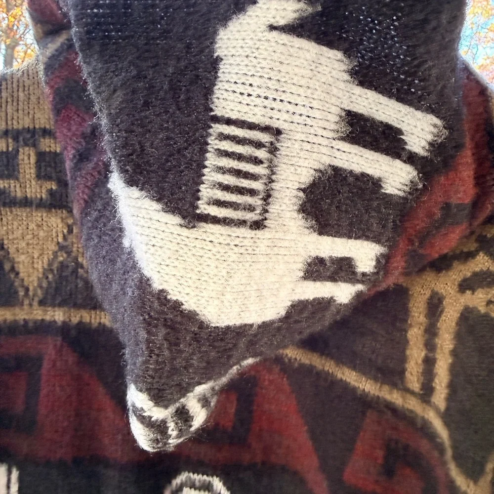 Vintage Men's Llama Pattern Cardigan Sweater - Picture 12 of 12